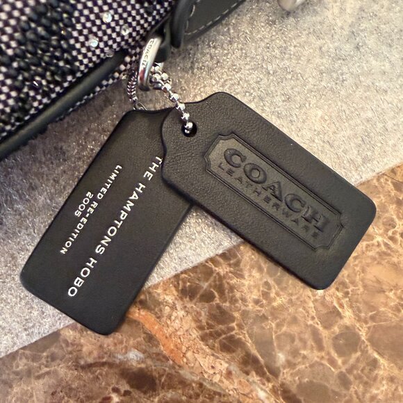 Coach Hampton's Hobo Bag in Crystal Signature Jacquard (Black) - Picture 15 of 16